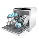 KOOVON Countertop Dishwasher, 5 Washing Programs Portable Dishwasher With 5-Liter Built-in Water Tank, No Hookup Needed