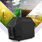 Koovon Barbecue Cover, Heavy Duty Patio BBQ Cover, Waterproof Windproof Outdoor Barbecue Grill Cover, 145x61x117cm