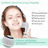 KOOVON Waterproof Electric Facial Cleansing Spin Brush with 3 Heads for Exfoliating Removing Blackhead