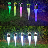 Koovon 4 Pack Solar Lights Outdoor Garden Led Light Landscape Pathway Lights, Color Changing