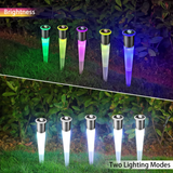 Koovon 4 Pack Solar Lights Outdoor Garden Led Light Landscape Pathway Lights, Color Changing